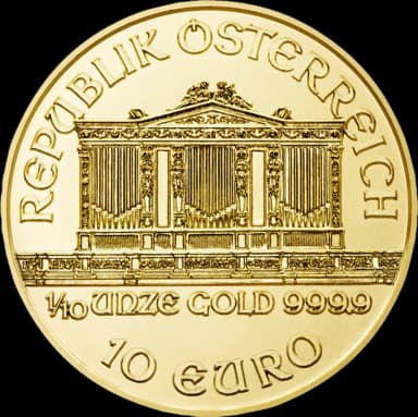Philharmoniker goud 1/10 troy ounce