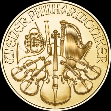 Philharmoniker goud 1/25 troy ounce