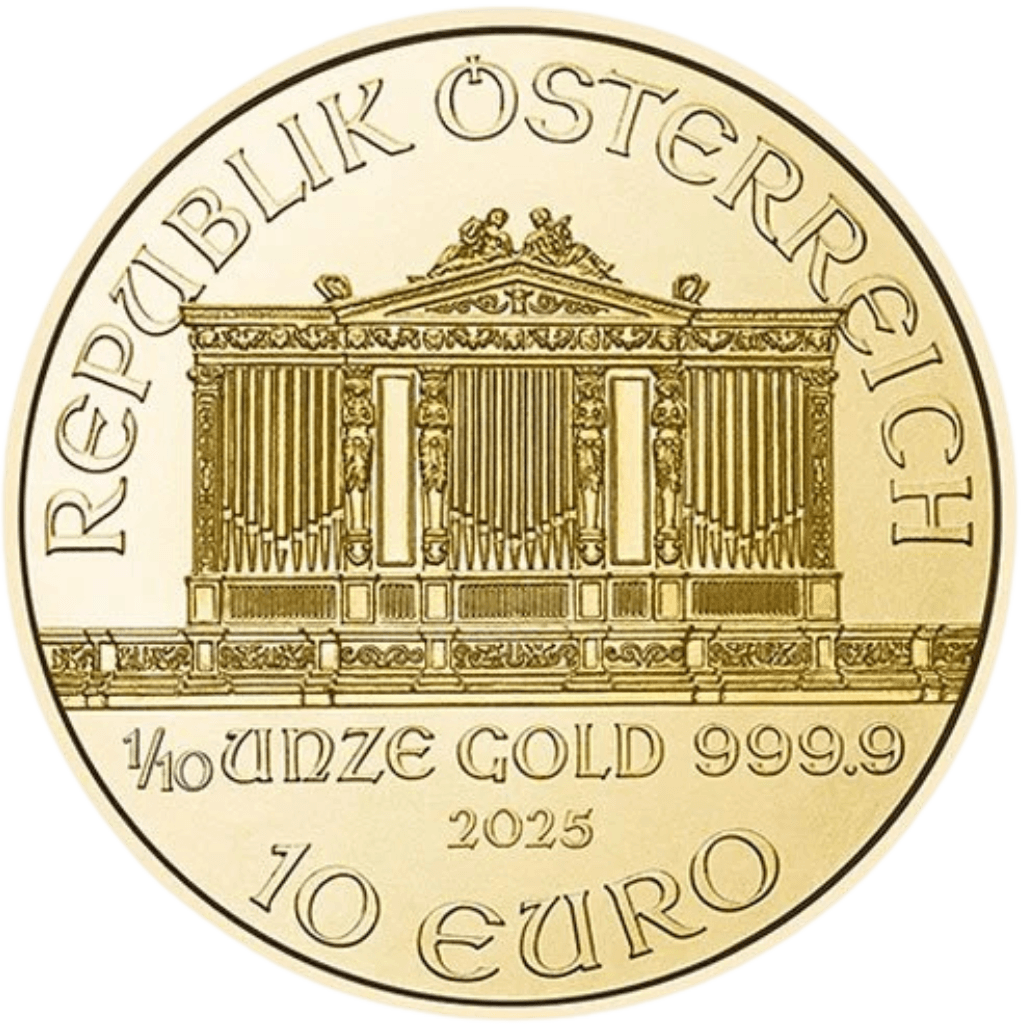 Gouden Philharmoniker munt 1/10 troy ounce