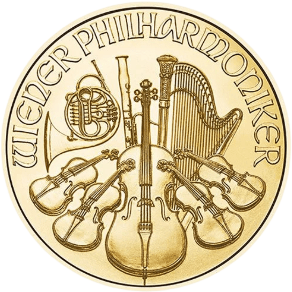 Gouden Philharmoniker munt 1/10 troy ounce