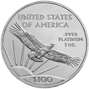 Platina American Eagle munt 1 troy ounce 1