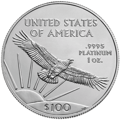 Platina American Eagle munt 1 troy ounce