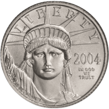 Platina American Eagle munt 1/10 troy ounce