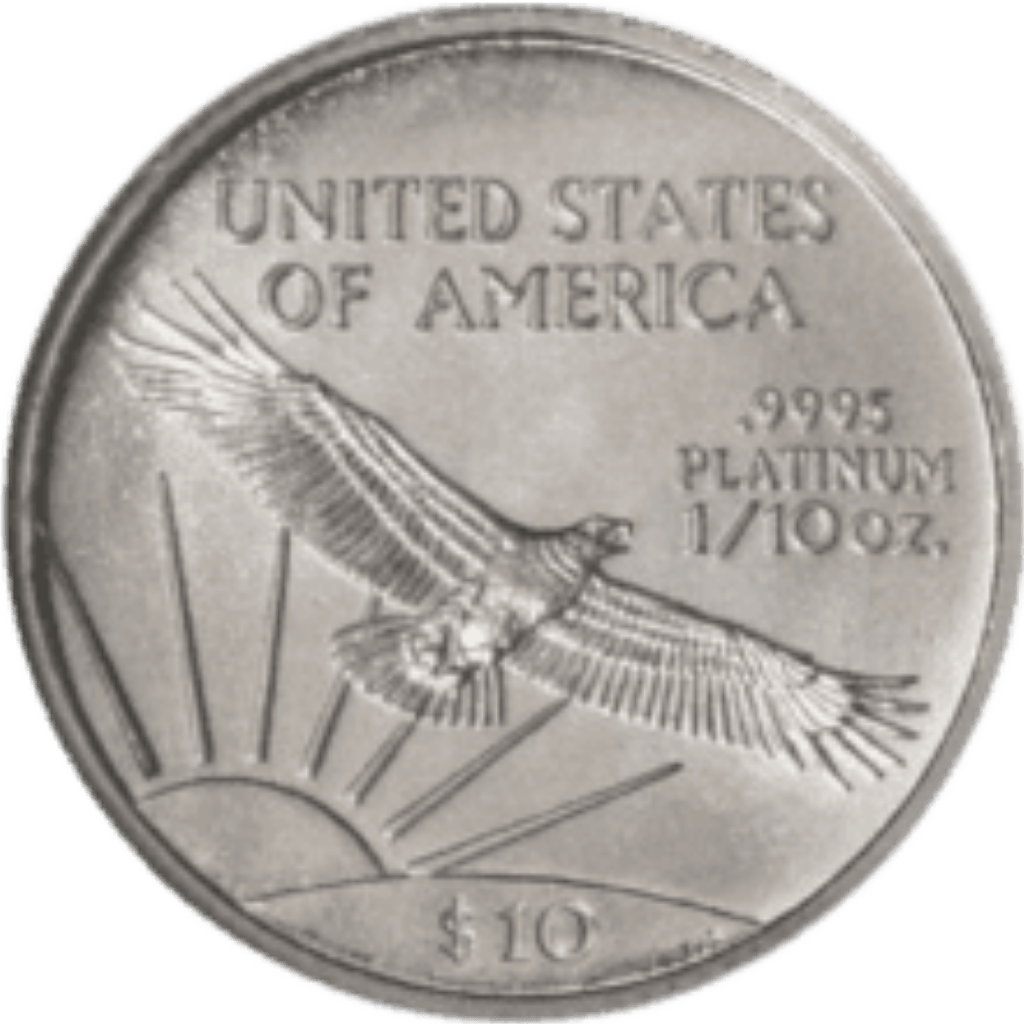 Platina American Eagle munt 1/10 troy ounce