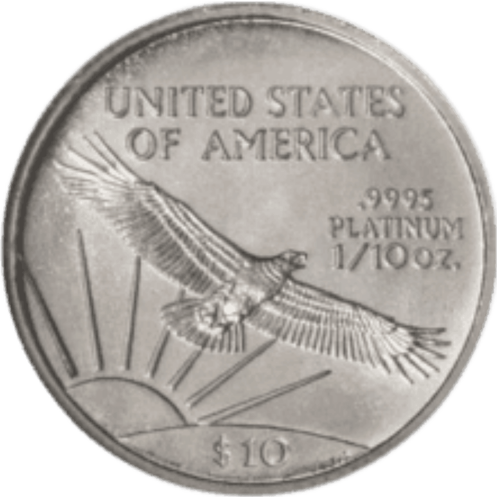 Platina American Eagle munt 1/10 troy ounce