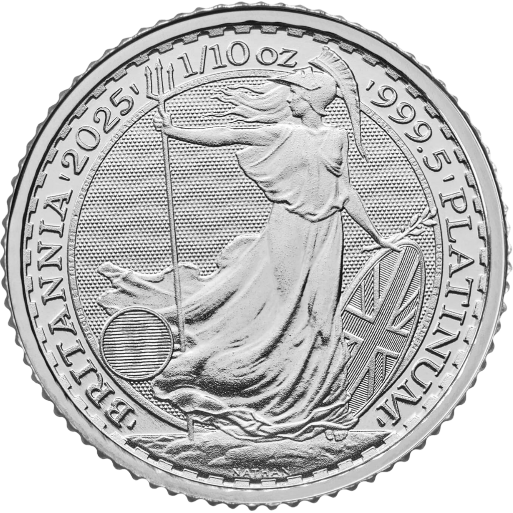 Platina Britannia munt 1/10 troy ounce