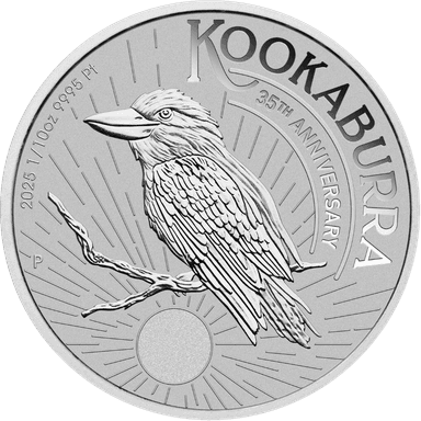 Platina Kookaburra munt 1/10 troy ounce