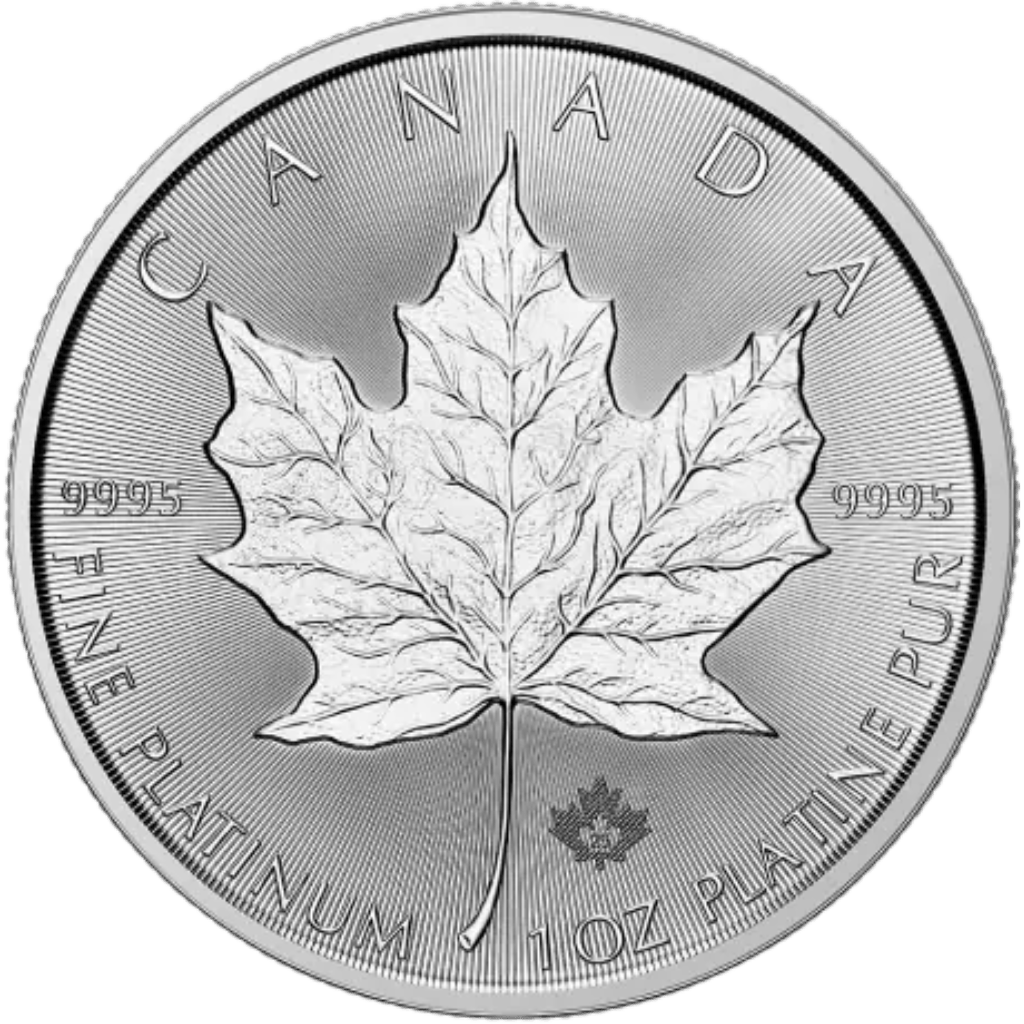 Platina Maple Leaf munt 1 troy ounce
