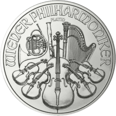 Platina Philharmoniker munt 1 troy ounce