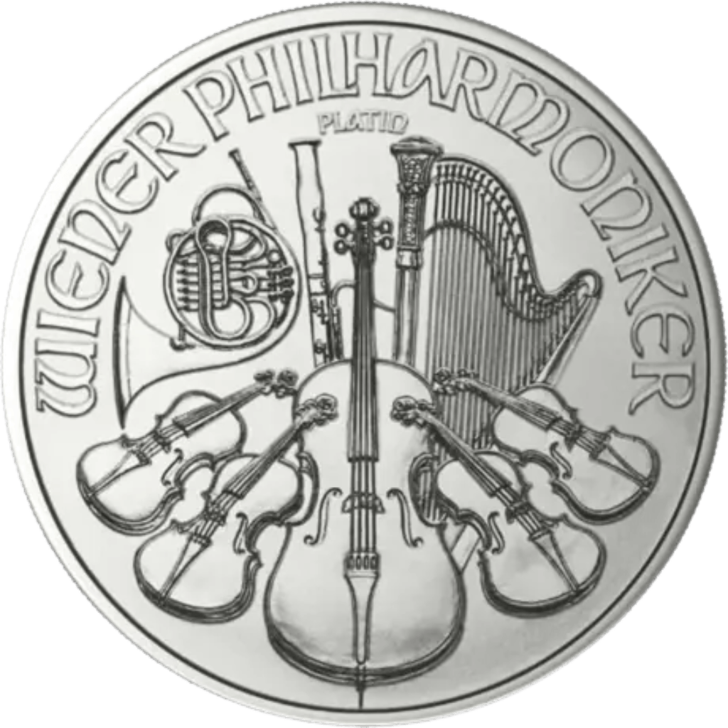 Platina Philharmoniker munt 1 troy ounce