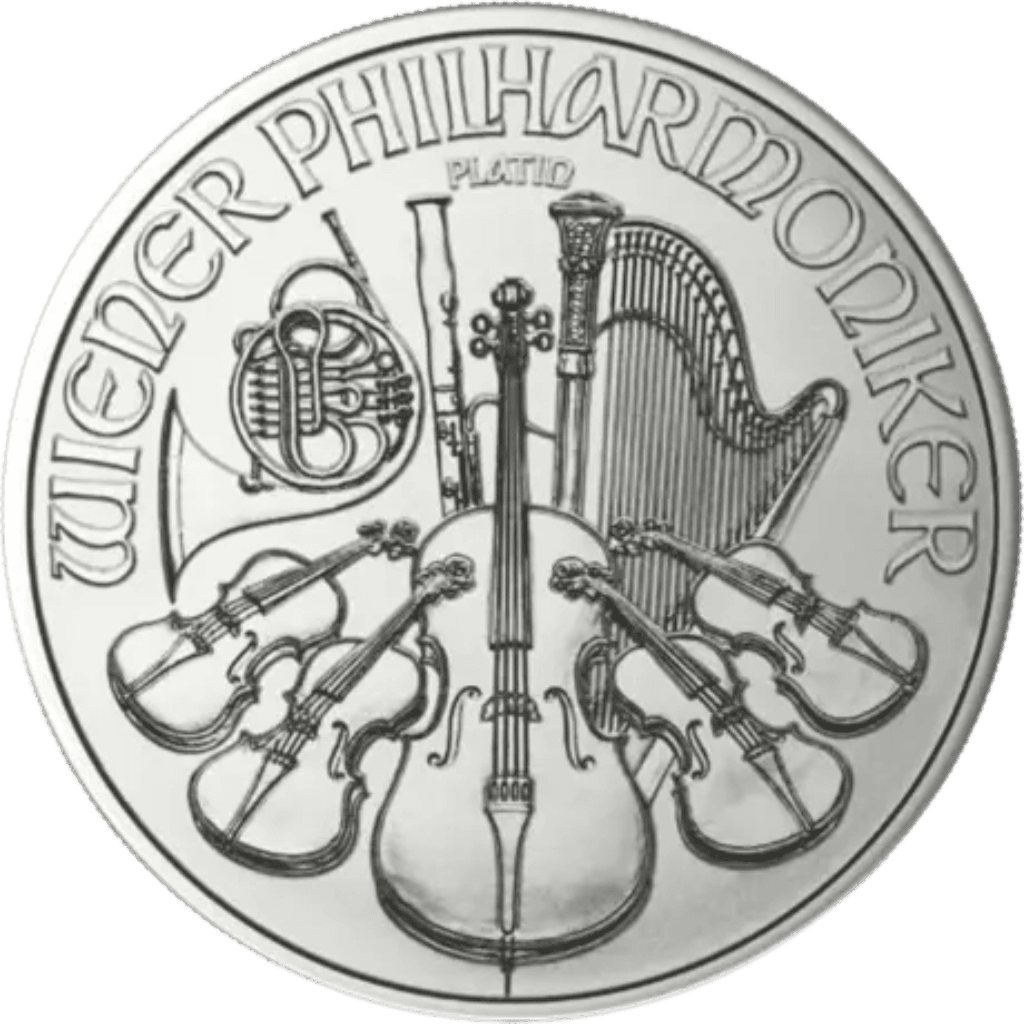 Platina Philharmoniker munt 1 troy ounce