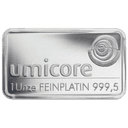 Platinabaar divers 31,1 gram 2