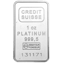 Platinabaar divers 31,1 gram 1