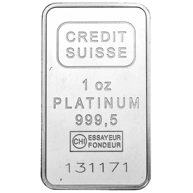 Platinabaar divers 31,1 gram