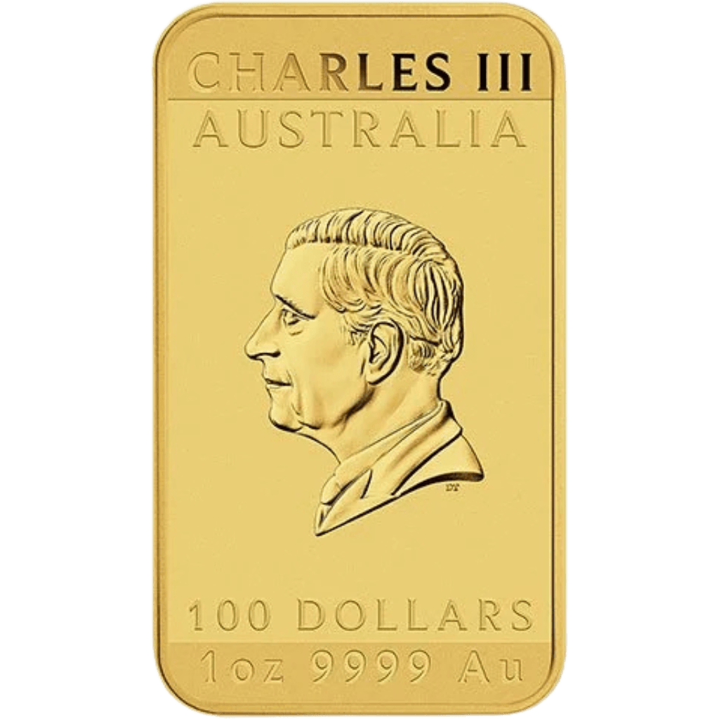 Gouden Rectangular Dragon munt 1 troy ounce