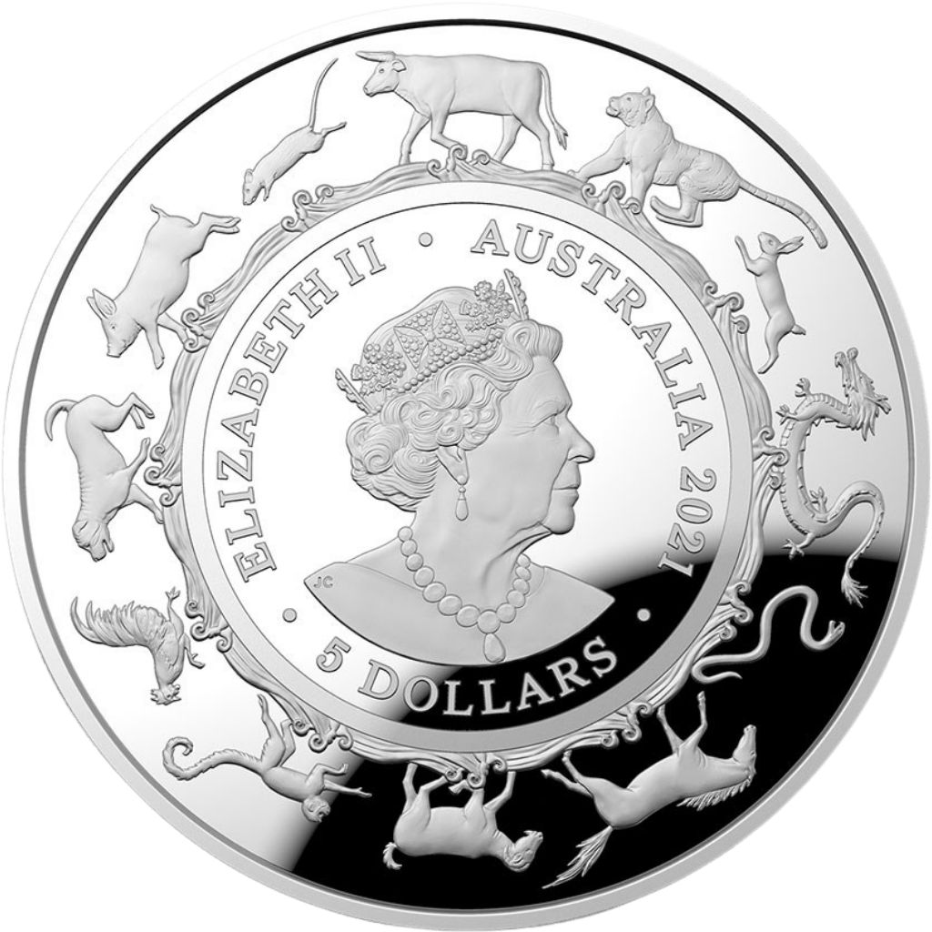 Zilveren Royal Australian Mint Lunar munt 1 troy ounce