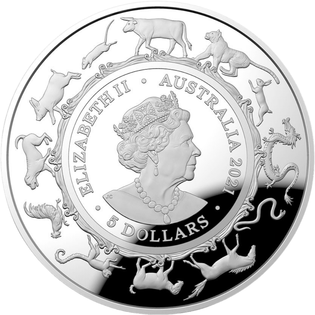 Zilveren Royal Australian Mint Lunar munt 1 troy ounce