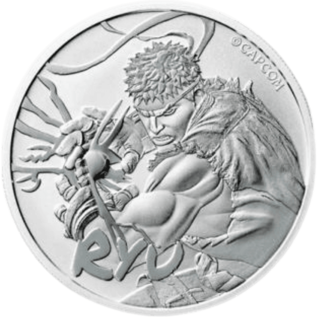 Zilveren Ryu Street Fighter munt 1 troy ounce