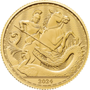 Gouden St George and the Dragon munt 1/4 troy ounce 1