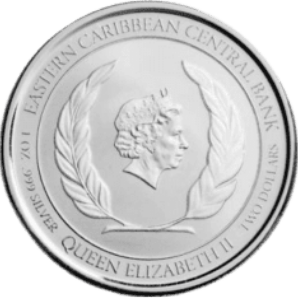 Zilveren St. Lucia Couple munt 1 troy ounce