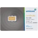 1 gram goudbaar Umicore 1