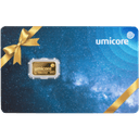 Umicore goudbaar 1 gram geschenkkaart 1