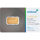 2,5 gram goudbaar Umicore 1