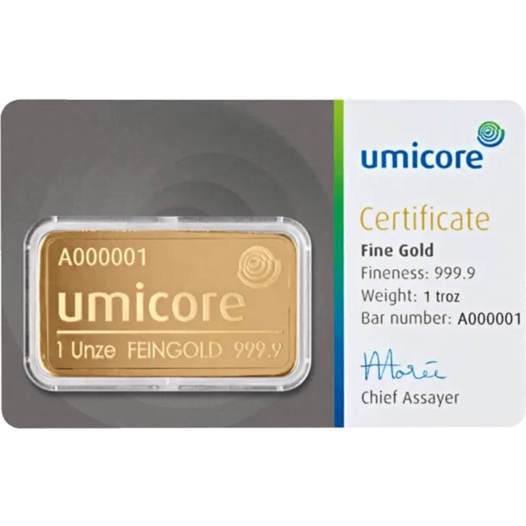 Umicore goudbaar 31,1 gram