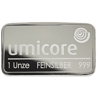 Umicore zilverbaar 1 troy ounce