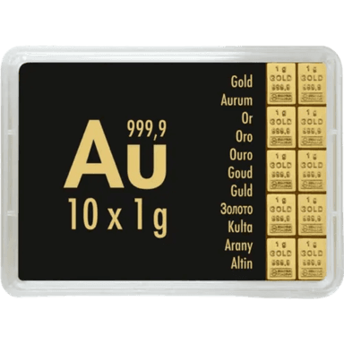 Valcambi CombiBar 10 x 1 gram goud