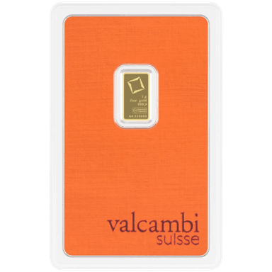 Valcambi goudbaar 1 gram