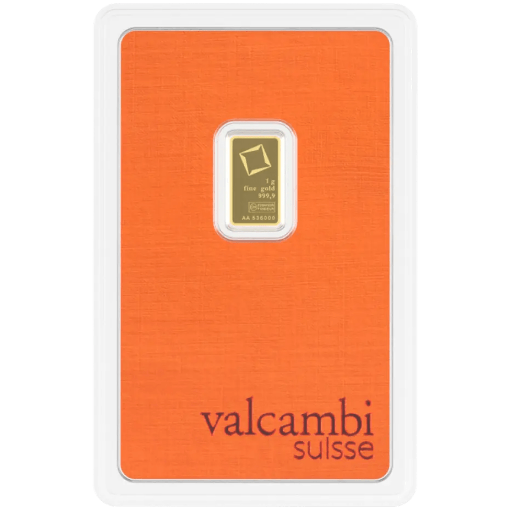 Valcambi goudbaar 1 gram
