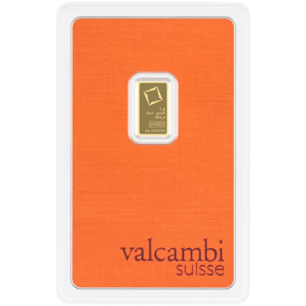 Valcambi goudbaar 1 gram