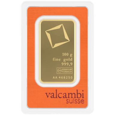 Valcambi goudbaar 100 gram
