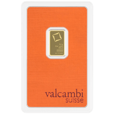 Valcambi goudbaar 2,5 gram