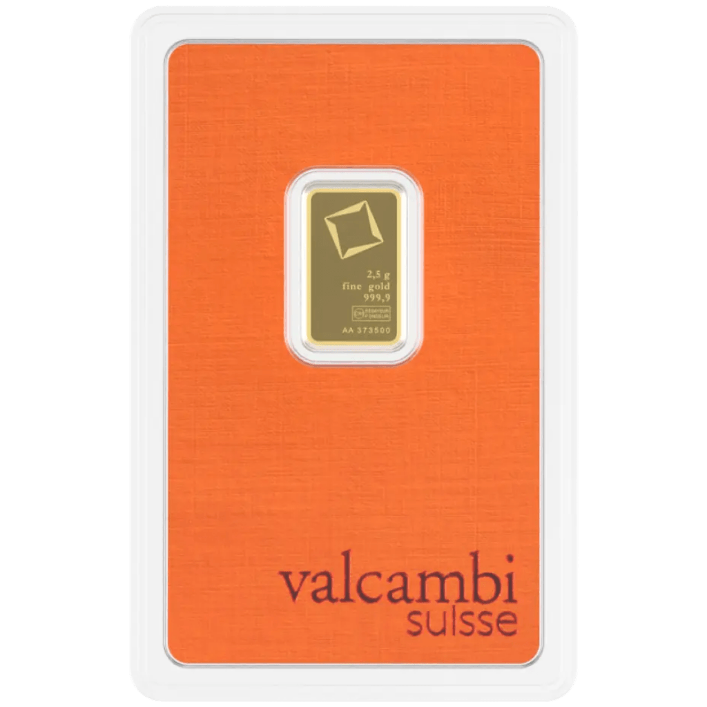 Valcambi goudbaar 2,5 gram