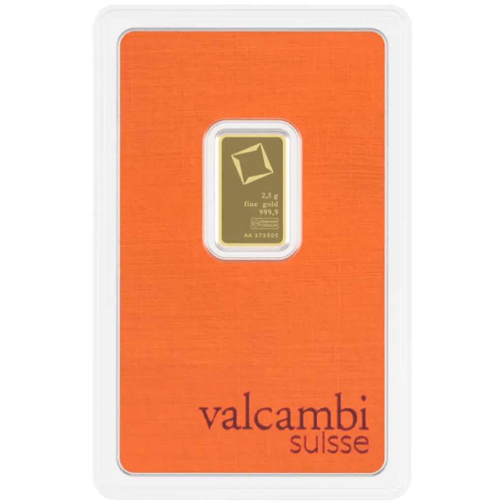 Valcambi goudbaar 2,5 gram
