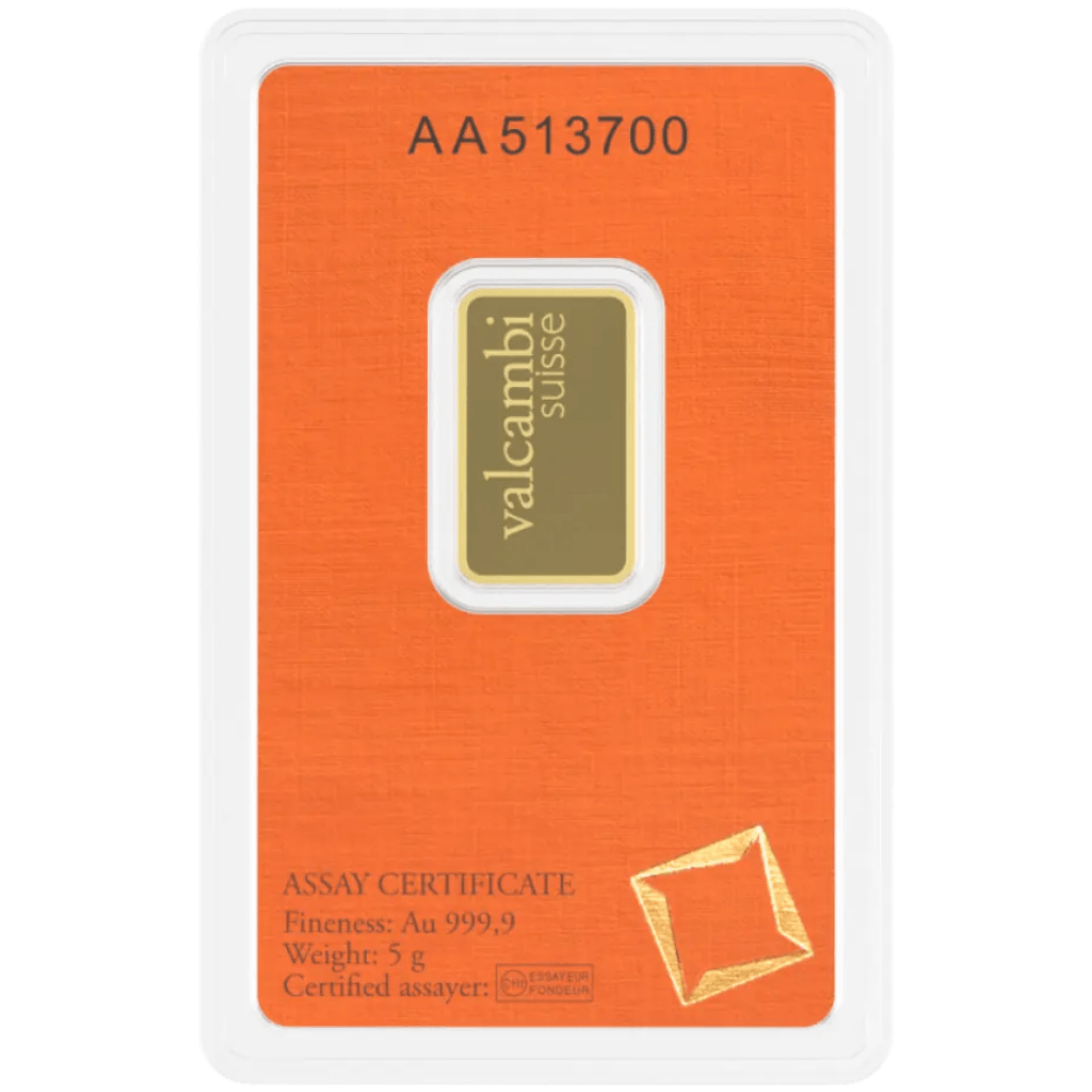 Valcambi goudbaar 5 gram