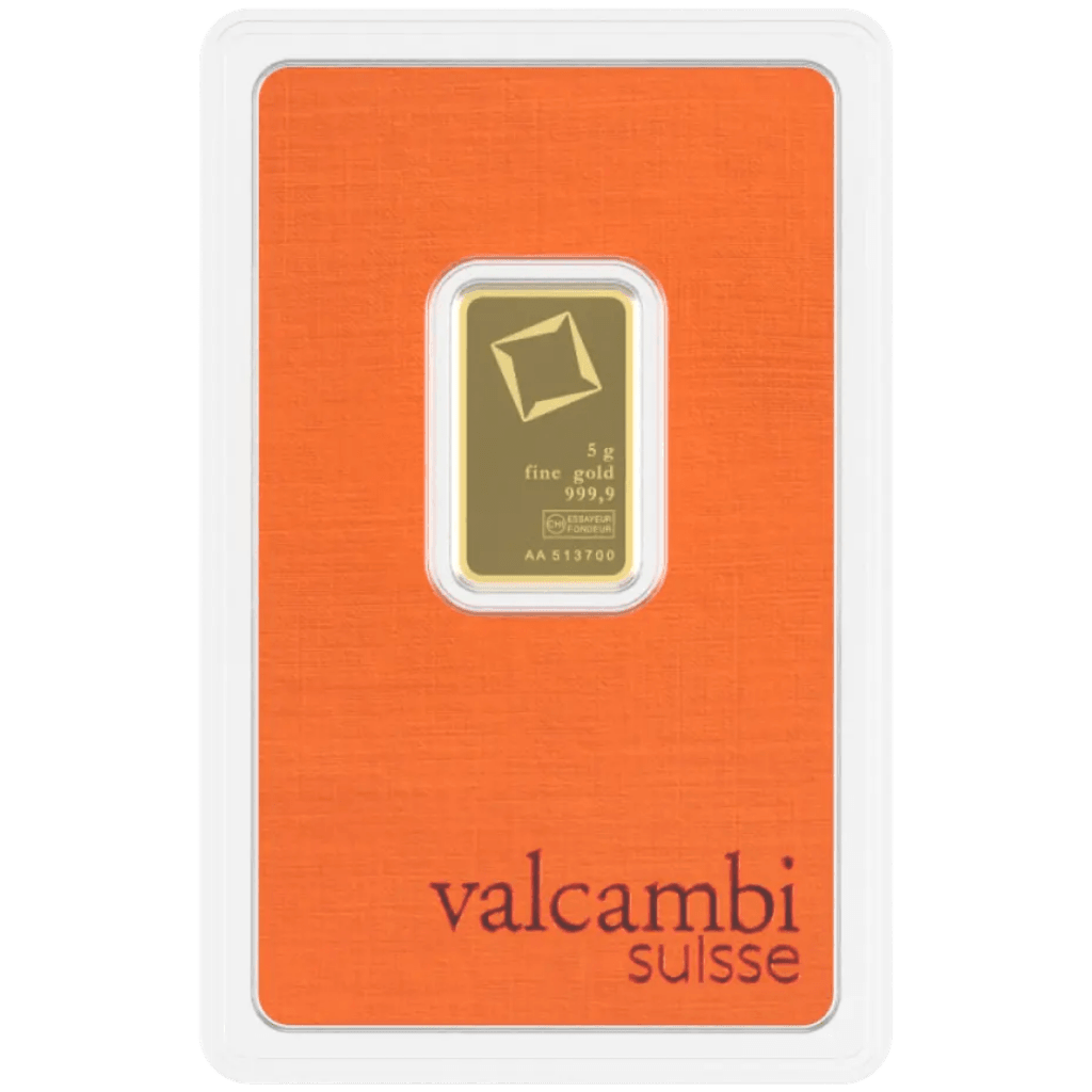 Valcambi goudbaar 5 gram