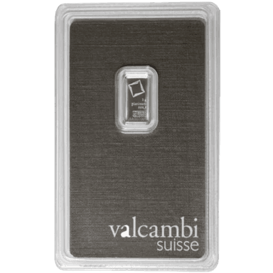 Valcambi platinabaar 1 gram