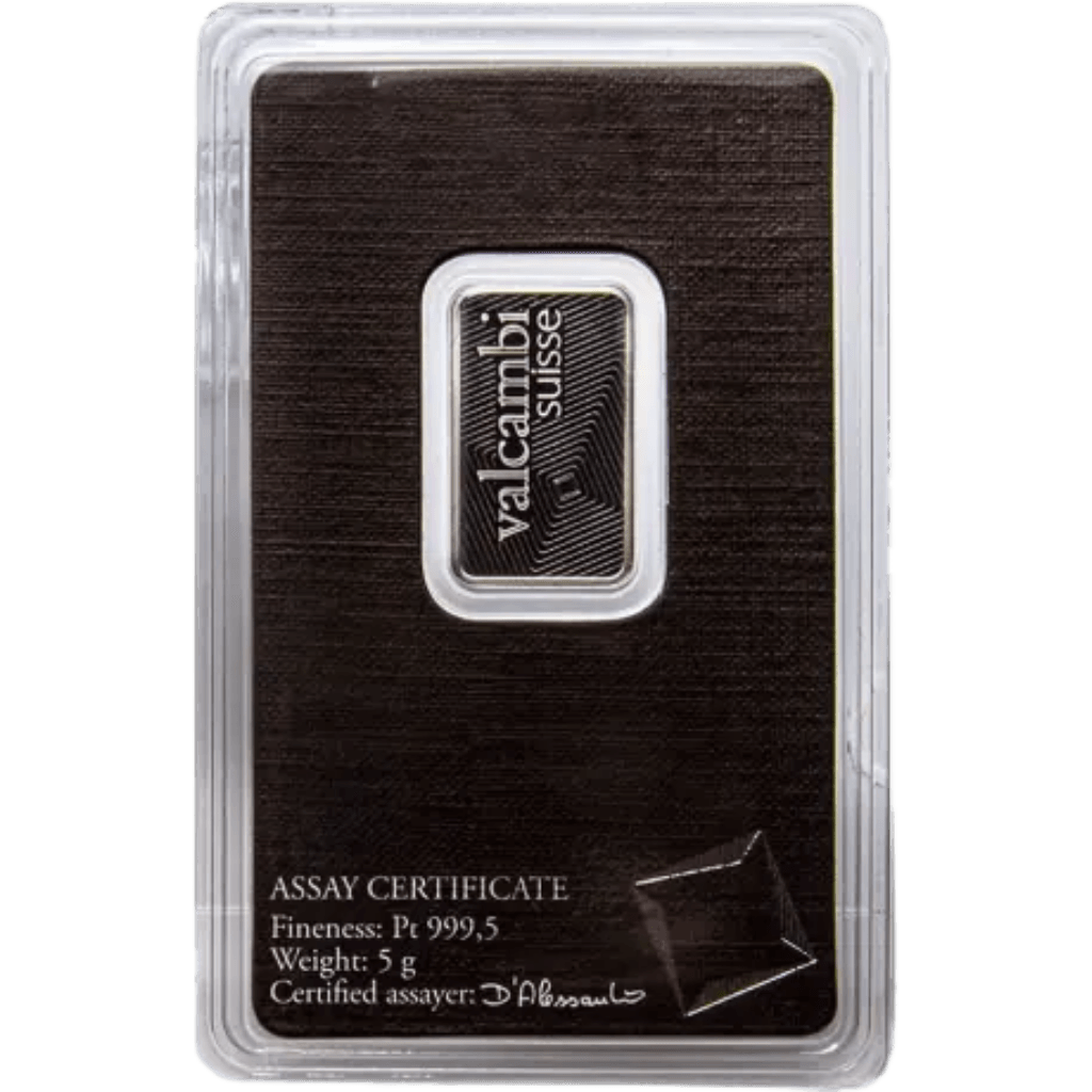 Valcambi platinabaar 5 gram