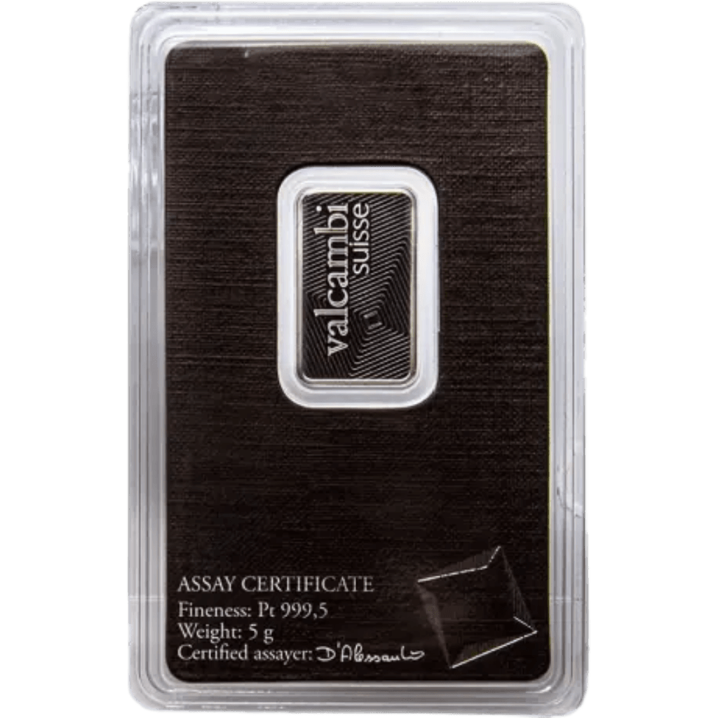 Valcambi platinabaar 5 gram