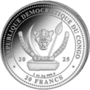 Zilveren World's Wildlife Lion munt 1 troy ounce munt 2