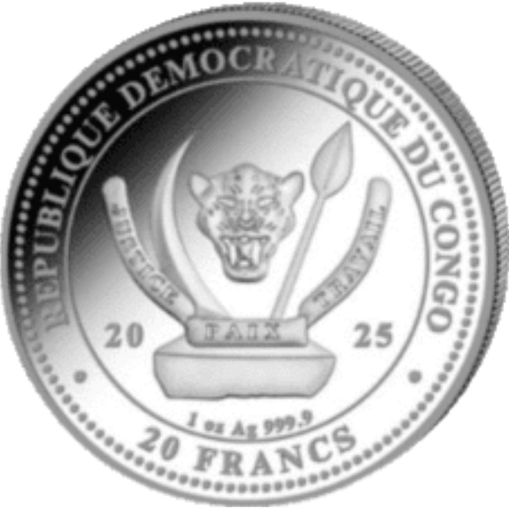 Zilveren World's Wildlife Lion munt 1 troy ounce munt