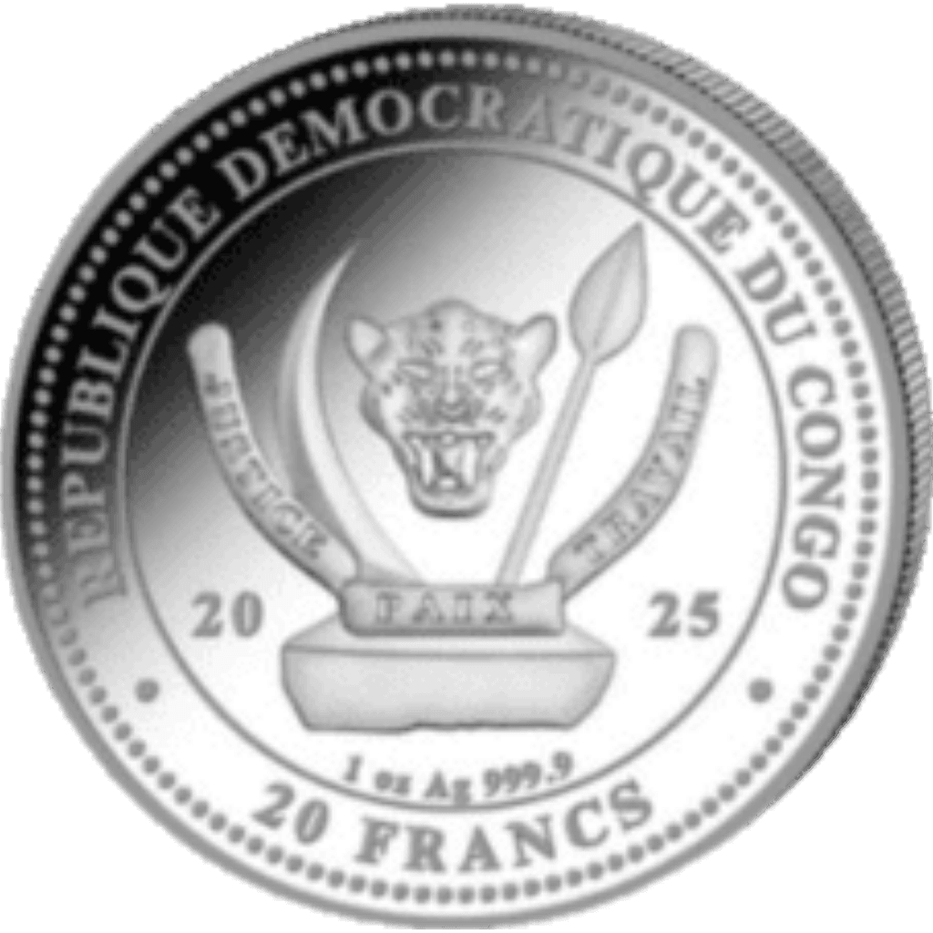 Zilveren World's Wildlife Lion munt 1 troy ounce munt