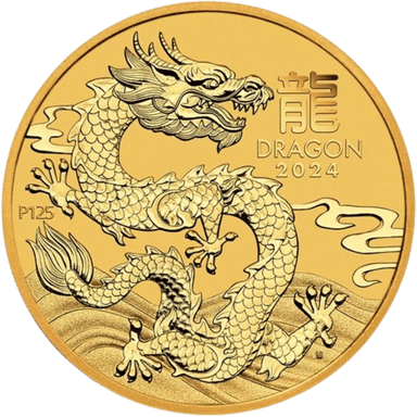 Gouden Lunar munt 1 troy ounce