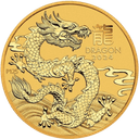 Gouden Lunar munt 1/10 troy ounce 1