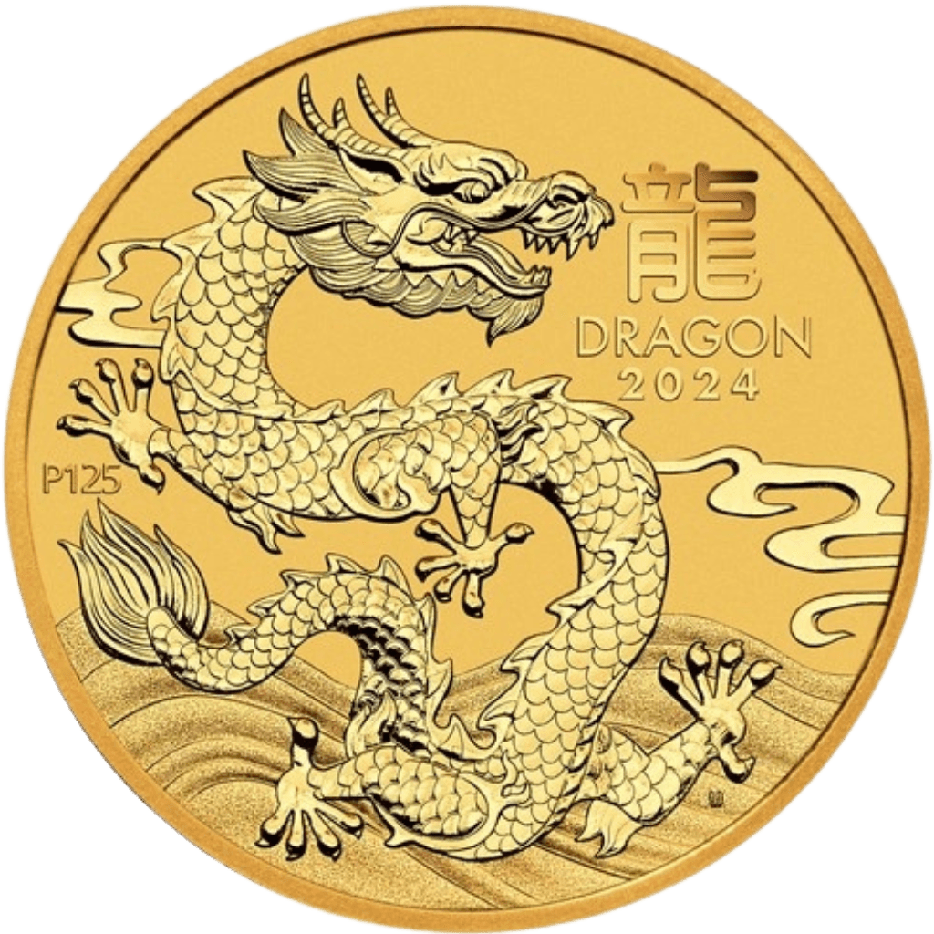 Gouden Lunar munt 1/10 troy ounce