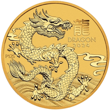 Gouden Lunar munt 1/4 troy ounce