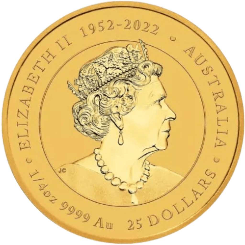 Gouden Lunar munt 1/4 troy ounce